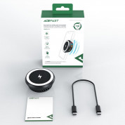 Acefast Wireless Induction Charger With Cooling System - поставка (пад) за безжично зареждане за iPhone с MagSafe (черен) 6