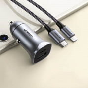 Ugreen Fast Car Charger USB-C & USB-A 30W PD PPS (gray)  16