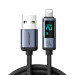 Joyroom USB-A to Lightning Cable with LED Display - USB-A към Lightning кабел с LED дисплей за Apple устройства с Lightning порт (120 см) (черен) 1