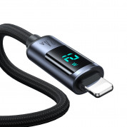 Joyroom USB-A to Lightning Cable with LED Display - USB-A към Lightning кабел с LED дисплей за Apple устройства с Lightning порт (120 см) (черен) 2
