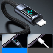 Joyroom USB-A to Lightning Cable with LED Display - USB-A към Lightning кабел с LED дисплей за Apple устройства с Lightning порт (120 см) (черен) 8