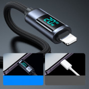 Joyroom USB-C to Lightning Cable with LED Display 20W - USB-C към Lightning кабел за Apple устройства с Lightning порт (120 см) (черен) 10
