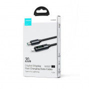 Joyroom USB-C to Lightning Cable with LED Display 20W - USB-C към Lightning кабел за Apple устройства с Lightning порт (120 см) (черен) 4