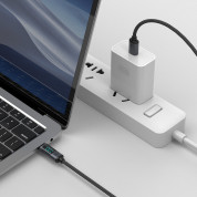 Joyroom USB-C to USB-C Cable with LED Display 100W - здрав кабел с въжена оплетка с бързо зареждане за устройства с USB-C порт (120 см) (черен) 6