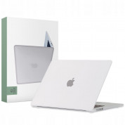 Tech-Protect SmartShell Matte Black Case - предпазен кейс за MacBook Air 15 M2 (2023) (прозрачен-мат)