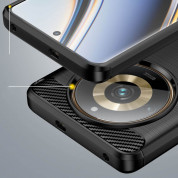 Tech-Protect Carbon Flexible TPU Case  - тънък силиконов (TPU) калъф за Realme 11 Pro 5G, Realme 11 Pro Plus 5G (черен) 4