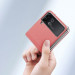 Dux Ducis Bril Book Case - кожен кейс за Samsung Galaxy Z Flip 4 (розов) 3