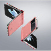 Dux Ducis Bril Book Case - кожен кейс за Samsung Galaxy Z Flip 4 (розов) 5