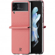 Dux Ducis Bril Book Case - кожен кейс за Samsung Galaxy Z Flip 4 (розов) 1