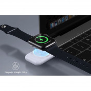ESR USB-C Magnetic Portable Charger for Apple Watch - USB-C док за зареждане на Apple Watch (бял) 2