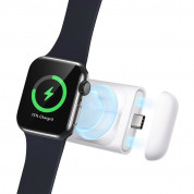 ESR USB-C Magnetic Portable Charger for Apple Watch - USB-C док за зареждане на Apple Watch (бял) 1