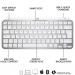 Logitech MX Keys Mini Wireless Illuminated US Keyboard - безжична клавиатура с подсветка за Mac (бял-сив) 3