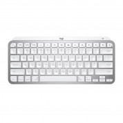 Logitech MX Keys Mini Wireless Illuminated US Keyboard - безжична клавиатура с подсветка за Mac (бял-сив)