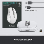 Logitech MX Anywhere 3 Wireless Mouse - безжична мишка за PC и Mac (бял) 14