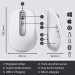 Logitech MX Anywhere 3 Wireless Mouse - безжична мишка за PC и Mac (бял) 12