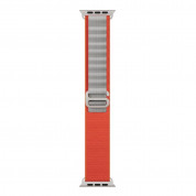 Next One Adventure Loop - текстилна каишка за Apple Watch 38мм, 40мм, 41мм (оранжев-сив) 1
