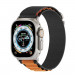 Next One Adventure Loop - текстилна каишка за Apple Watch 42мм, 44мм, 45мм, Ultra 49мм (черен-оранжев) 2