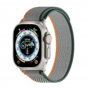 Next One Athletic Loop - текстилна каишка за Apple Watch 42мм, 44мм, 45мм, Ultra 49мм (сив-зелен)