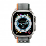 Next One Athletic Loop - текстилна каишка за Apple Watch 42мм, 44мм, 45мм, Ultra 49мм (сив-зелен) 1