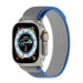 Next One Athletic Loop - текстилна каишка за Apple Watch 42мм, 44мм, 45мм, Ultra 49мм (сребрист-син) 1