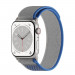 Next One Athletic Loop - текстилна каишка за Apple Watch 42мм, 44мм, 45мм, Ultra 49мм (сребрист-син) 3