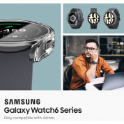 Spigen Ultra Hybrid Case - хибриден кейс с висока степен на защита за Samsung Galaxy Watch 6 44мм (прозрачен) 9