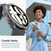 Spigen Ultra Hybrid Case - хибриден кейс с висока степен на защита за Samsung Galaxy Watch 6 44мм (прозрачен) 11