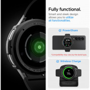 Spigen Liquid Air Case - качествен силиконов (TPU) кейс за Samsung Galaxy Watch 6 Classic 47мм (черен) 15