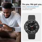 Spigen Liquid Air Case - качествен силиконов (TPU) кейс за Samsung Galaxy Watch 6 Classic 47мм (черен) 12