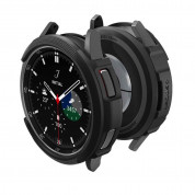 Spigen Liquid Air Case - качествен силиконов (TPU) кейс за Samsung Galaxy Watch 6 Classic 43мм (черен) 2