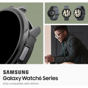 Spigen Liquid Air Case - качествен силиконов (TPU) кейс за Samsung Galaxy Watch 6 40мм (черен) 9