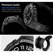Spigen Rugged Armor Pro Case - удароустойчив TPU кейс за Samsung Galaxy Watch 6 Classic 43мм (черен) 18