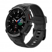 Spigen Rugged Armor Pro Case - удароустойчив TPU кейс за Samsung Galaxy Watch 6 Classic 43мм (черен)