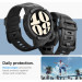 Spigen Rugged Armor Pro Case - удароустойчив TPU кейс за Samsung Galaxy Watch 6 40мм (черен) 15