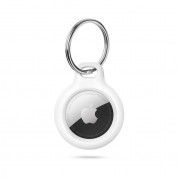 Tech-Protect Rough Holder with Key Ring - надежден хибриден ключодържател за Apple AirTag (бял)