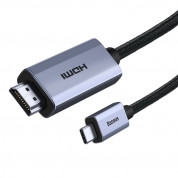 Baseus 4K 60Hz USB-C to HDMI Cable (WKGQ010001) - кабел с поддръжка на 4K за свързване от USB-C към HDMI (100 см) (черен)