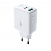 Acefast A5 Dual Port Wall Charger 32W USB-C And USB-A (white) 1