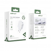 Acefast A5 Dual Port Wall Charger 32W USB-C And USB-A (white) 4