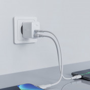 Acefast A5 Dual Port Wall Charger 32W - захранване за ел. мрежа с USB-A и USB-C изходи и технология за бързо зареждане (бял) 2