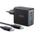 Joyroom GaN Ultra Fast Charger Kit 67W - захранване за ел. мрежа за лаптопи, смартфони и таблети с 2xUSB-A и 2xUSB-C изходи с технология за бързо зареждане и USB-C кабел (черен) 1