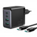 Joyroom GaN Ultra Fast Charger Kit 67W - захранване за ел. мрежа за лаптопи, смартфони и таблети с 2xUSB-A и 2xUSB-C изходи с технология за бързо зареждане и USB-C кабел (черен) 2