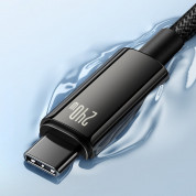 Baseus Tungsten Gold USB-C to USB-C Cable 240W (CAWJ040201) - кабел с бързо зареждане за устройства с USB-C порт (300 см) (черен)  4