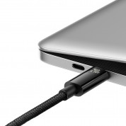 Baseus Tungsten Gold USB-C to USB-C Cable 240W (CAWJ040201) - кабел с бързо зареждане за устройства с USB-C порт (300 см) (черен)  2
