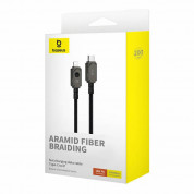 Baseus Aramid Fiber Braiding USB-C to Lightning Cable PD 20W (P10355803111-01) (200 cm) (black) 6