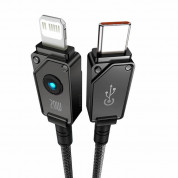 Baseus Aramid Fiber Braiding USB-C to Lightning Cable PD 20W (P10355803111-01) - изключително здрав USB-C към Lightning кабел за Apple устройства с Lightning порт (200 см) (черен) 4
