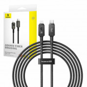 Baseus Aramid Fiber Braiding USB-C to Lightning Cable PD 20W (P10355803111-01) - изключително здрав USB-C към Lightning кабел за Apple устройства с Lightning порт (200 см) (черен) 8