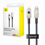 Baseus Aramid Fiber Braiding USB-C to Lightning Cable PD 20W (P10355803221-01) - изключително здрав USB-C към Lightning кабел за Apple устройства с Lightning порт (200 см) (син) 7
