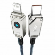 Baseus Aramid Fiber Braiding USB-C to Lightning Cable PD 20W (P10355803221-01) - изключително здрав USB-C към Lightning кабел за Apple устройства с Lightning порт (200 см) (син) 2