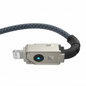 Baseus Aramid Fiber Braiding USB-C to Lightning Cable PD 20W (P10355803221-01) - изключително здрав USB-C към Lightning кабел за Apple устройства с Lightning порт (200 см) (син) 4