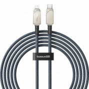Baseus Aramid Fiber Braiding USB-C to Lightning Cable PD 20W (P10355803221-01) (200 cm) (navy blue)